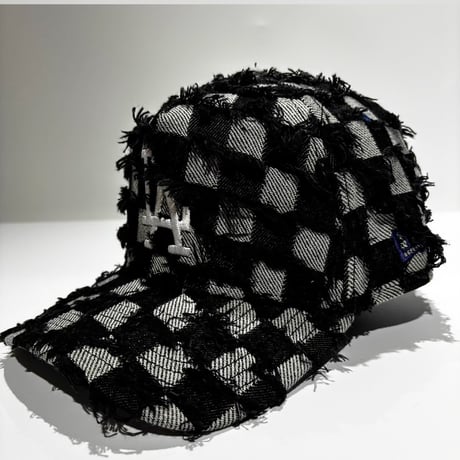 USA買付　9FORTY A-FRAME LOS ANGELES DODGERS “FRAYED CHECKERBOARD” SNAPBACK CAP　NE-86