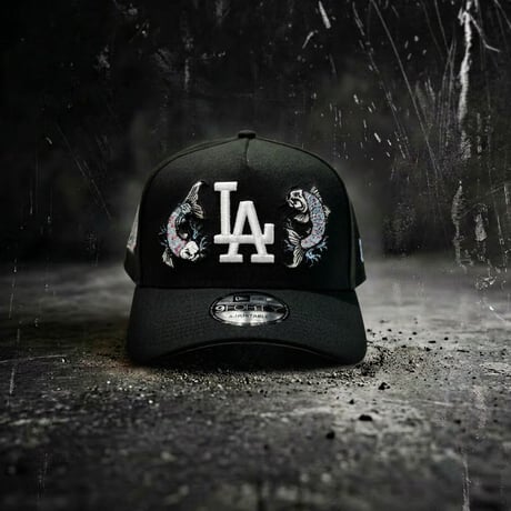 USA買付  Los Angeles DodgersTokyo Series Koi Black Prime Edition 9FORTY A-Frame　NE-63