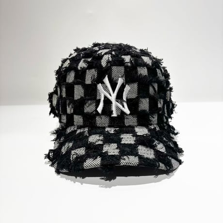 USA買付　9FORTY A-FRAME NY  “FRAYED CHECKERBOARD” SNAPBACK CAP　NE-87