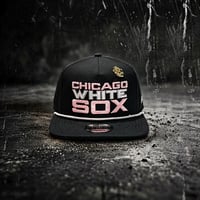 USA買付 NEW ERA THE GOLFER CHICAGO WHITE SOX BIG LOGO ROPE SNAPBACK CAP / BLACK × PINK NE-134
