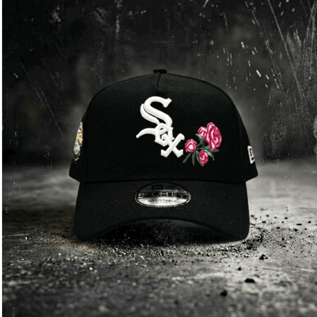 USA買付 NEW ERA 9FORTY A-FRAME CHICAGO WHITE SOX ROSE 2005 WORLD SERIES CAP BLACK　 NE-97