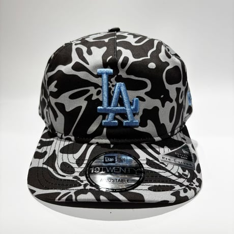 USA買付　LOS ANGELES DODGERS 19TWENTY ABSTRACT CAMO CAP – BLACK /　 NE-77