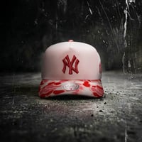 USA買付 Mitchell & Ness New York Yankees  Pink Camo Pro Pinch Fit Snapback Cap  US-29