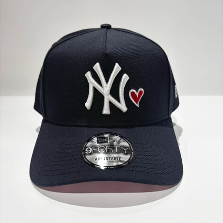 USA買付　 New Era New York Yankees Heart Logo 9FORTY A-Frame Cap – Navy　 NE-79
