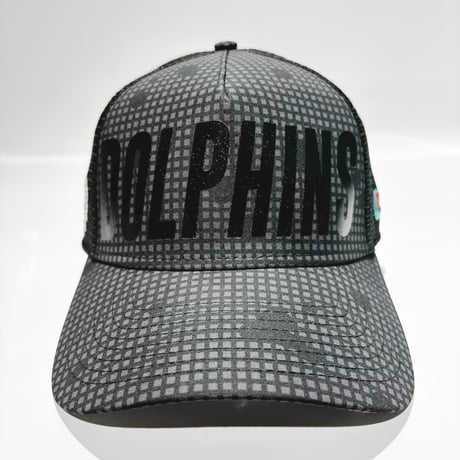 USA買付　NEW ERA 9FORTY A-Frame Trucker Miami Dolphins Grid Mesh Cap BLACK　 NE-51