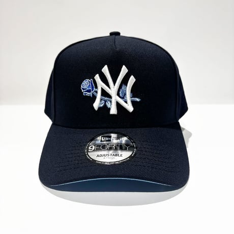 USA買付　NEW ERA 9FORTY A-FRAME NEW YORK YANKEES BLUE ROSE SNAPBACK CAP NAVY　NE-108