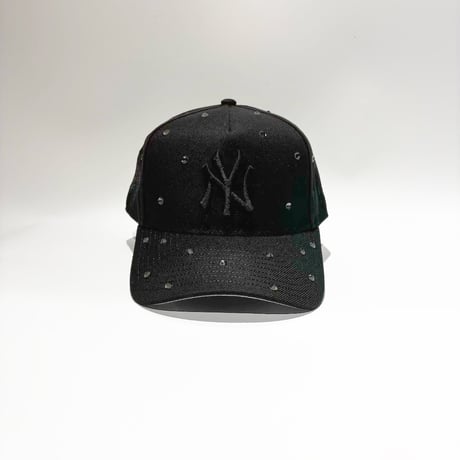 USA買付 New York Yankees Studded 9FORTY A-Frame  – Black / Black　NE-65