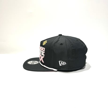 USA買付 NEW ERA THE GOLFER CHICAGO WHITE SOX BIG LOGO ROPE SNAPBACK CAP / BLACK × PINK NE-134