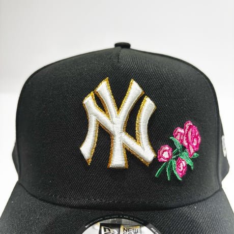 USA買付 NEW ERA 9FORTY A-FRAME NEW YORK YANKEES ROSE 1996 WORLD SERIES CAP BLACK　 NE-96