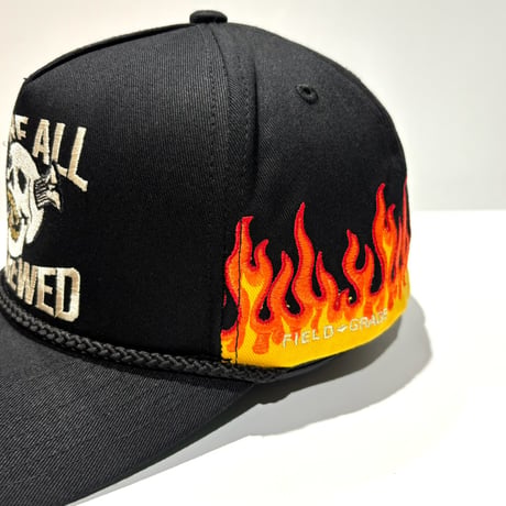 USA買付 FIELD GRADE BEWARE OF DOG オールツイル スナップバックキャップ / BLACK  US-49