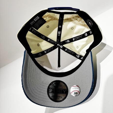 USA買付　NEW ERA 9FORTY A-FRAME LOS ANGELES DODGERS WESTERN STITCH SNAPBACK / STONE × NAVY　NE-119