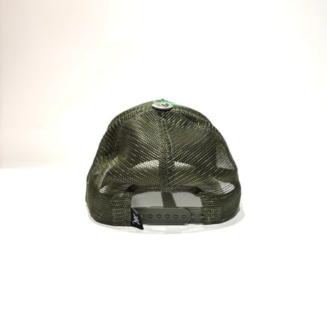 USA買付 ED HARDY LOVE KILLS SLOWLY RHINESTONE TRUCKER MESH CAP OLIVE US-42
