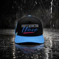 USA買付 FIELD GRADE CAN'T STOP THE WAVE スナップバックキャップ / BLACK×SKY BLUE US-47