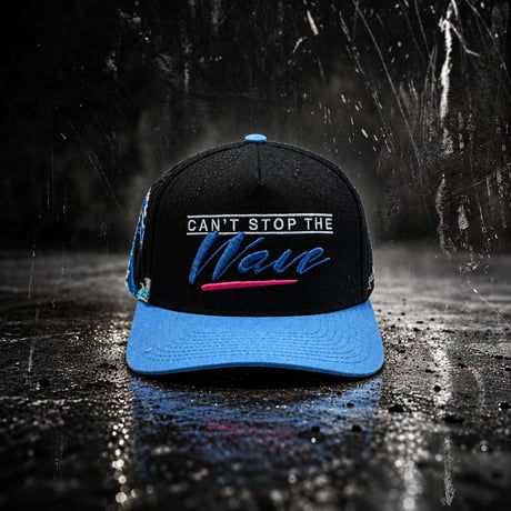 USA買付 FIELD GRADE CAN'T STOP THE WAVE スナップバックキャップ / BLACK×SKY BLUE US-47