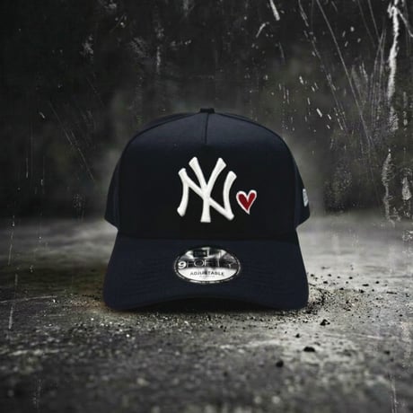 USA買付　 New Era New York Yankees Heart Logo 9FORTY A-Frame Cap – Navy　 NE-79