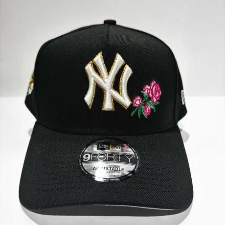 USA買付 NEW ERA 9FORTY A-FRAME NEW YORK YANKEES ROSE 1996 WORLD SERIES CAP BLACK　 NE-96