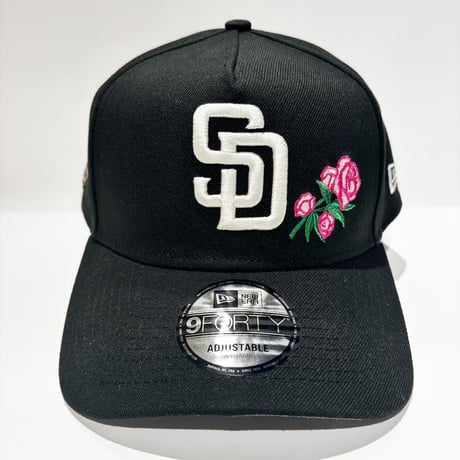 USA買付　NEW ERA 9FORTY A-FRAME SAN DIEGO PADRES ROSE BLACK　NE-115
