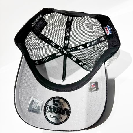 USA買付　NEW ERA 9FORTY A-Frame Trucker Miami Dolphins Grid Mesh Cap BLACK　 NE-51