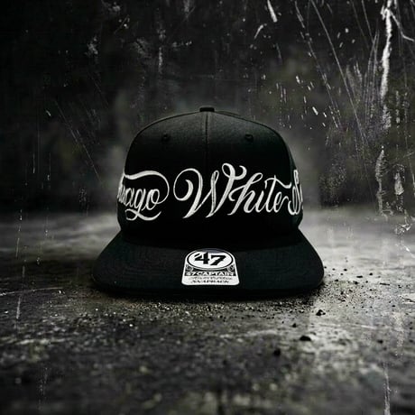 USA買付’47 CHICAGO WHITE SOX CAPTAIN MASTER CARTOON SCRIPT SNAPBACK BLACK　 US-33