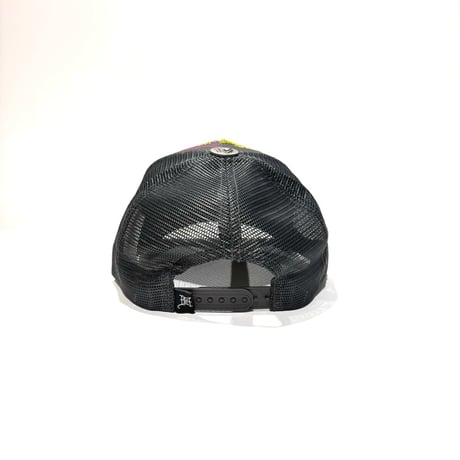USA買付 ED HARDY SKULL BLOSSOM TRUCKER MESH CAP CHARCOAL US-45