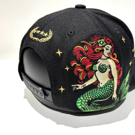 USA買付 FIELD GRADE NO F*CKS GIVEN SAILOR ウール スナップバックキャップ / BLACK  US-52