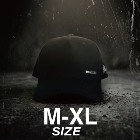 GLORY Metal Plate Curved Visor Cap – Black   G-07