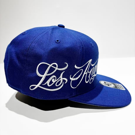 USA買付 ’’47 LOS ANGELES DODGERS CAPTAIN MASTER CARTOON SCRIPT SNAPBACK ROYAL  US-32