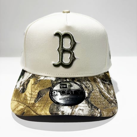 USA買付　NEW ERA 9FORTY A-FRAME BOSTON RED SOX REALTREE CAMO / CREAM　 NE-126