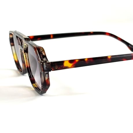OLD SCHOOL DOUBLE BRIDGE SQUARE SUNGLASSES SG-01