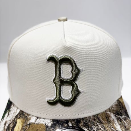 USA買付　NEW ERA 9FORTY A-FRAME BOSTON RED SOX REALTREE CAMO / CREAM　 NE-126