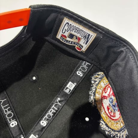 NEW ERA 9FORTY A-FRAME NEW YORK YANKEES COOPERSTOWN BLACK / ORANGE　NE-113