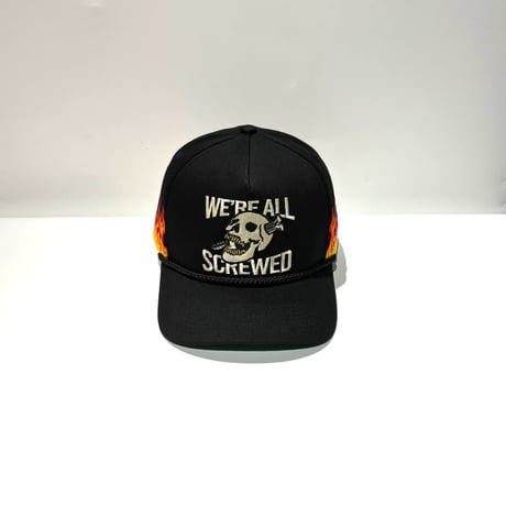 USA買付 FIELD GRADE BEWARE OF DOG オールツイル スナップバックキャップ / BLACK  US-49