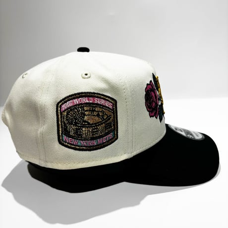 USA買付   NEW YORK METS  “ROSE CHROME” 1969 WORLD SERIES SNAPBACK CAP - CREAM / BLACK　NE-89
