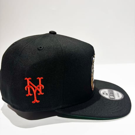USA買付 NEW ERA 9FIFTY A-FRAME NEW YORK METS CHAMPIONS RING RHINESTONE SNAPBACK CAP BLACK　 NE-98