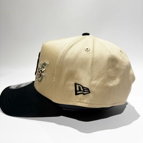 USA買付 NY  Dragon Collection 2.0 9FORTY A-Frame Snapback Cap – Black / Oak　 NE-58
