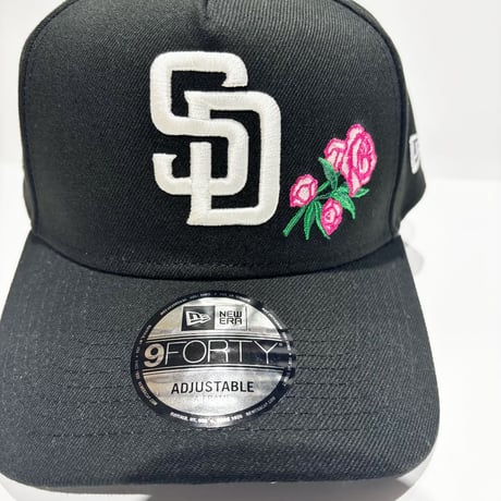 USA買付　NEW ERA 9FORTY A-FRAME SAN DIEGO PADRES ROSE BLACK　NE-115