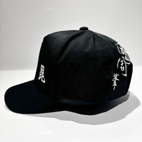 “毘” UKIYOE CAP - BLACK / WHITE　CO-01