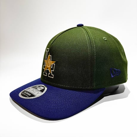 USA買付　LOS ANGELES DODGERS STAR 9FORTY M-CROWN A-FRAME SNAPBACK CAP – DARK GREEN / ROYAL　 NE-54
