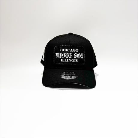 USA買付  Chicago White Sox  Gothic Wordmark Patch 9FORTY A-Frame  – Black NE-62