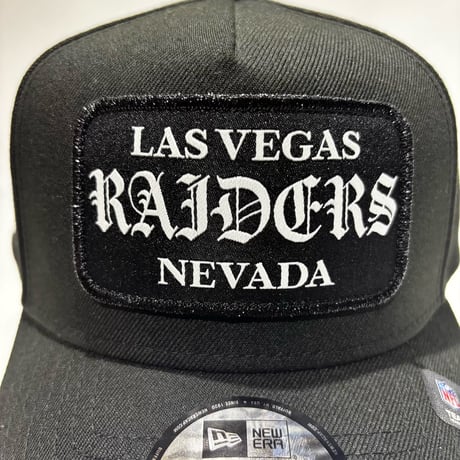 USA買付 Las Vegas Raiders New Era 9FORTY A-Frame Patch Adjustable Cap – Black　NE-66