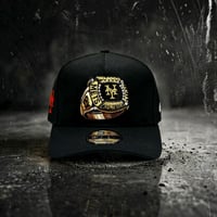 USA買付 NEW ERA 9FIFTY A-FRAME NEW YORK METS CHAMPIONS RING RHINESTONE SNAPBACK CAP BLACK　 NE-98