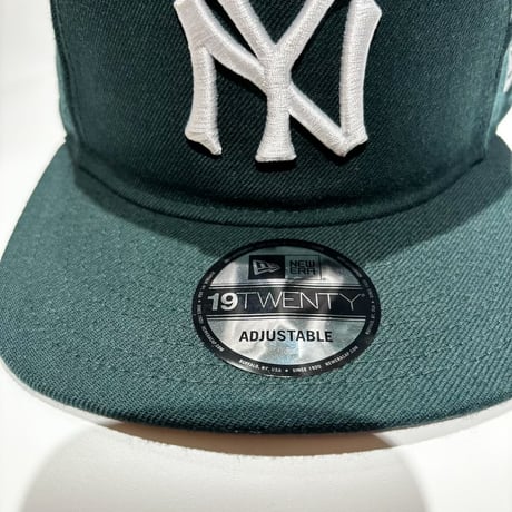 USA買付NEW ERA / NEW YORK YANKEES COOPERSTOWN COLLECTION 19TWENTY ADJUSTABLE CAP – DARK GREEN　 NE-73