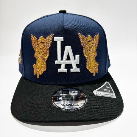 USA買付 LA Angel Embroidery 40th Anniversary 9FIFTY A-Frame – Navy / Black NE-61