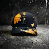 USA買付　USA買付 NEW ERA Boston Red Sox 9FORTY A-Frame Bleach Print Trucker Cap – Black/Orange　 NE-55