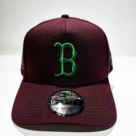 USA買付　EW ERA Boston Red Sox 9FORTY A-Frame Fenway Park Cap – Burgundy / Green NE-82