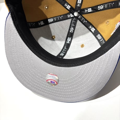 USA買付 NEW ERA 59FIFTY LA DODGERS TRAVEL PATCH CAP / CAMEL × BLUE NE-138