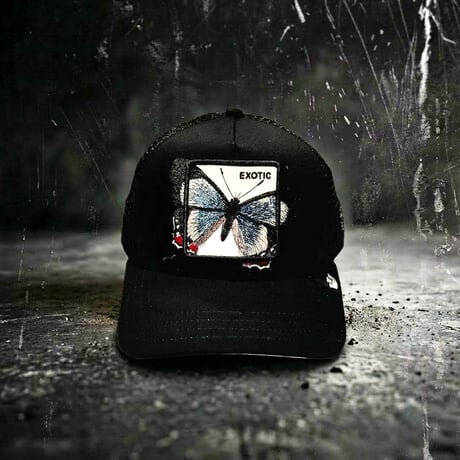 USA買付　GOORIN BROS. Over the Line Butterfly Trucker Cap BLACK　 US-37