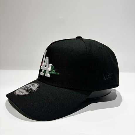 USA買付　NEW ERA 9FORTY A-FRAME LOS ANGELES DODGERS ROSE SNAPBACK CAP BLACK　NE-109