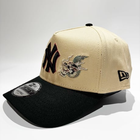 USA買付 NY  Dragon Collection 2.0 9FORTY A-Frame Snapback Cap – Black / Oak　 NE-58
