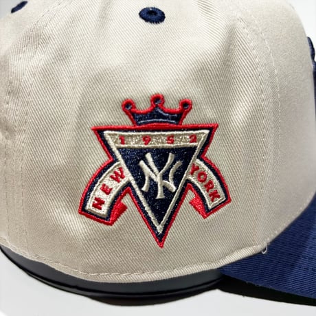 USA買付  NEW YORK YANKEES FANATICS COOPERSTOWN COLLECTION SNAPBACK CAP – BEIGE / NAVY　 US-18